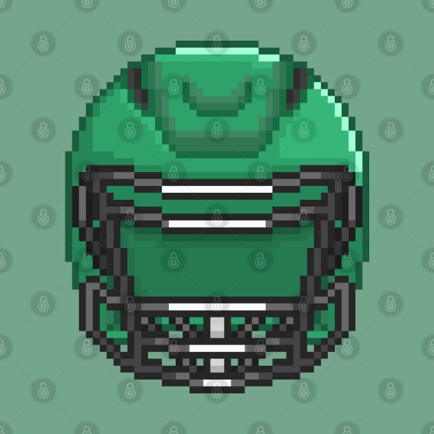 Helmet Dark Green by PixelCarvel