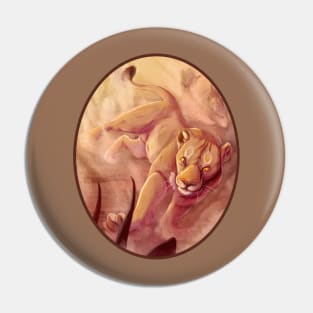 Lion Hunt Pin