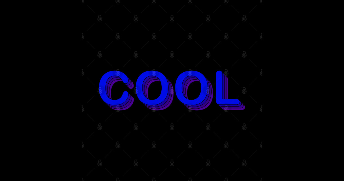 Cool Blue and Purple Text - Cool Text - Posters and Art Prints | TeePublic