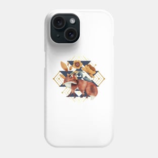 Geometric Tribal Fox Totem Boho Phone Case