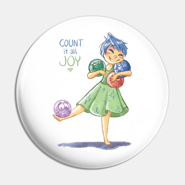 Inside Out - Count it All Joy Pin by johannamation