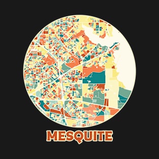 Mesquite map in mozaique colors T-Shirt