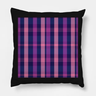 Vaporwave Aesthetic Artair 1 Hand Drawn Textured Plaid Pattern Pillow