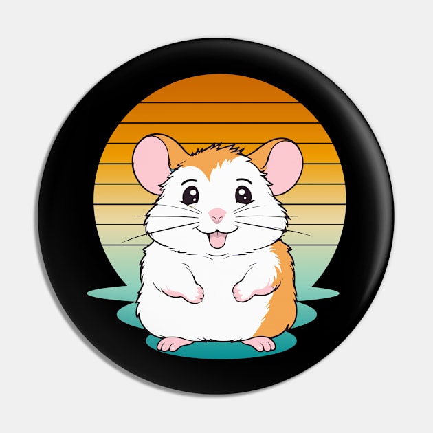 adorable Hamster Lover birthday cool splotch paint Pin by greatnessprint