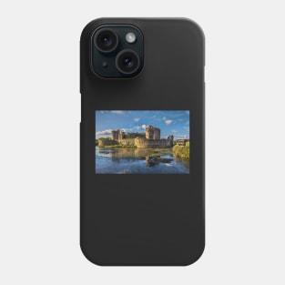 Caerphilly Castle in Wales South Facing Walls Phone Case