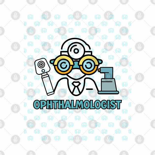 Ophthalmologist with instruement by Brafdesign