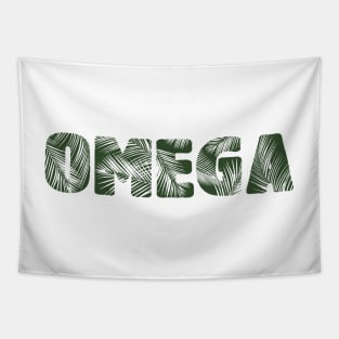 Omega Leaf Letters Tapestry