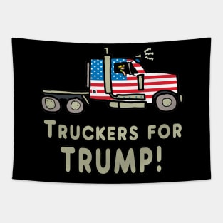 Truckers For Trump! Tapestry