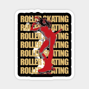 Roller skating Magnet