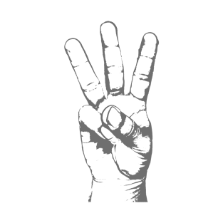 three fingers T-Shirt