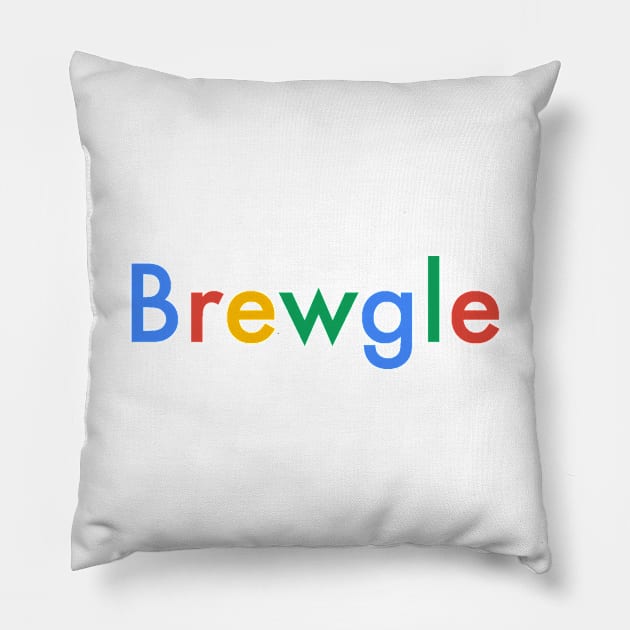 Brew Search Engine (No Outline) Pillow by PerzellBrewing