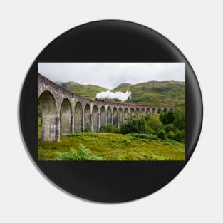 Glenfinnan railway viaduct in the Scottish Highlands Pin