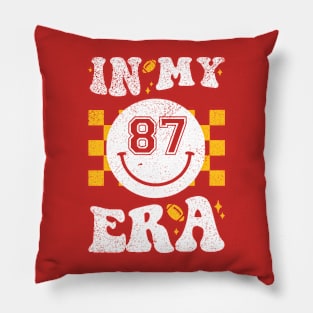 Retro Vintage In My 87 Era Funny Football Boyfriend or Husband Lovers Pillow