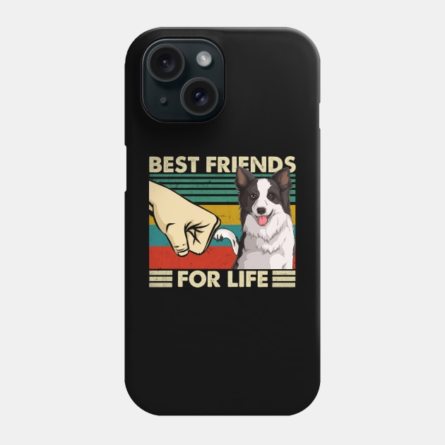 Sleek and Spirited Border Collie Dog Best Friends For Life Phone Case by Chocolate Candies