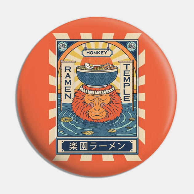 Ramen Temple Monkey Pin by RyanRagnini