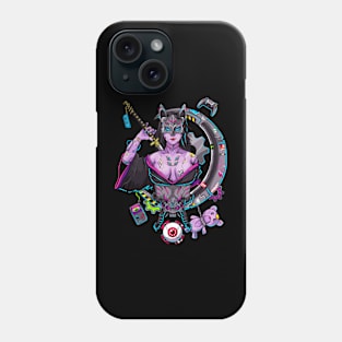 Woman Samurai Cyberpunk Phone Case