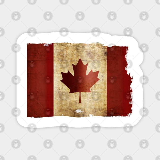 Flag of Canada / Grunge Magnet by pASob
