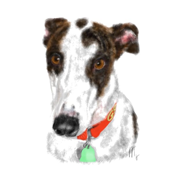 A sweet greyhound pooch by LITDigitalArt