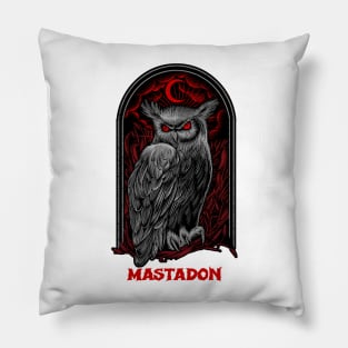 The Moon Owl Mastadon Pillow