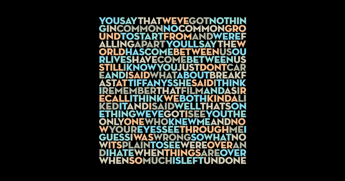 Breakfast at Tiffany's Deep Blue Something (lyrics) v.6