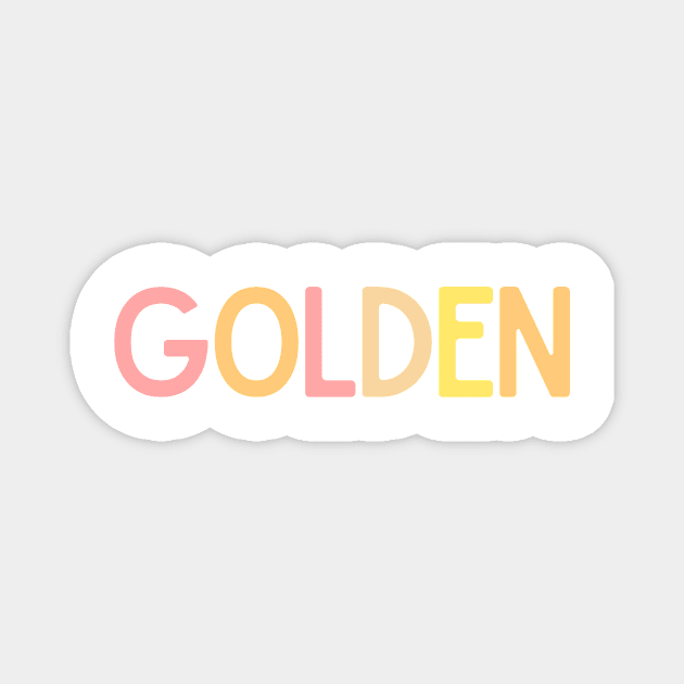 Golden Sunny Design - Inspiring Quotes Magnet by BloomingDiaries