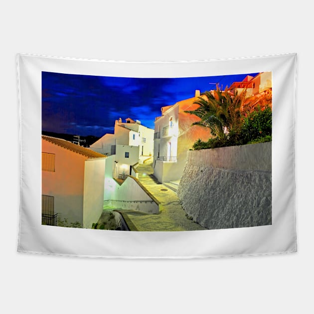 Frigiliana Andalusia Costa del Sol Spain Tapestry by AndyEvansPhotos