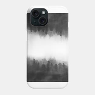 Up is Down Forest Black & White // Bilcos Designs Phone Case