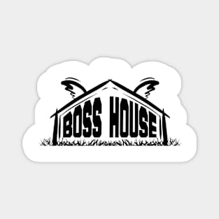 #1 boss grunge style graphic design Magnet