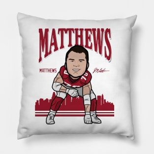 Jake Matthews Atlanta Toon Pillow