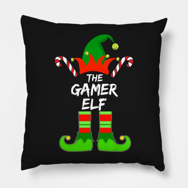 Gamer Elf Matching Family Group Christmas Party Pajama - Gift For Boys, Girls, Dad, Mom, Friend, Christmas Pajama Lovers - Christmas Pajama Lover Funny Pillow by Famgift