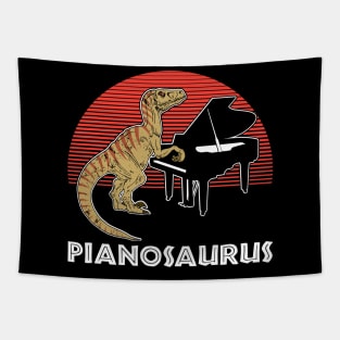 Pianosaurus| Funny Piano Novelty Gifts| Piano Recital Gifts Tapestry