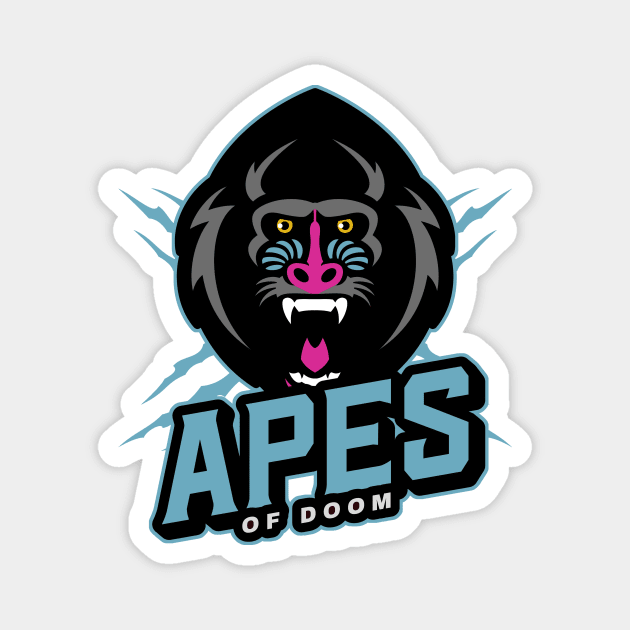 Apes of Doom Magnet by Dead Presidents Studio