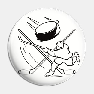 Hockey Player Design Ice Hockey Pin