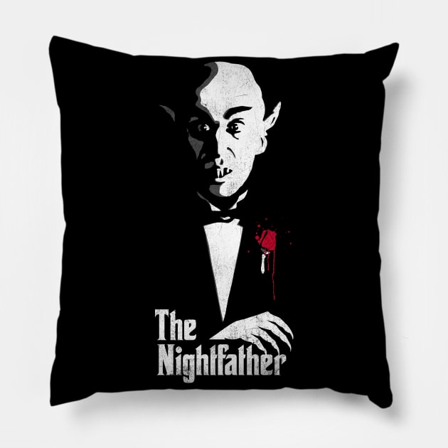 The Nightfather Pillow by Getsousa