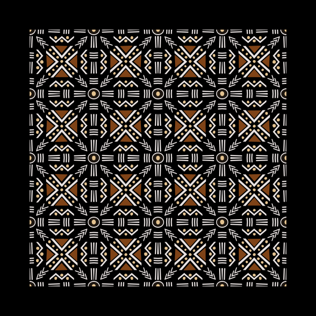 African tribal mudcloth pattern by PaepaeEthnicDesign