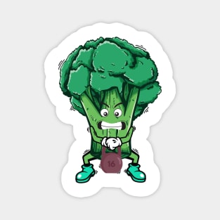 Broccoli Working Out Magnet