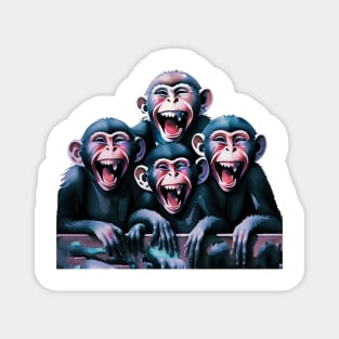 smiling monkeys Magnet