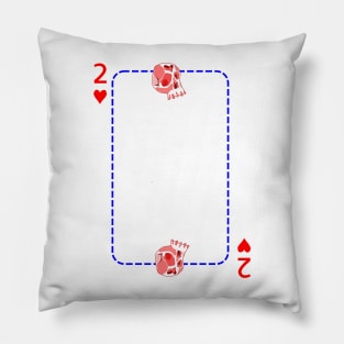 2 of hearts Pillow