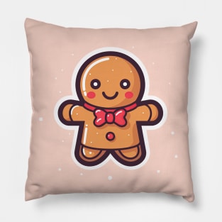 cute gingerbread man Pillow