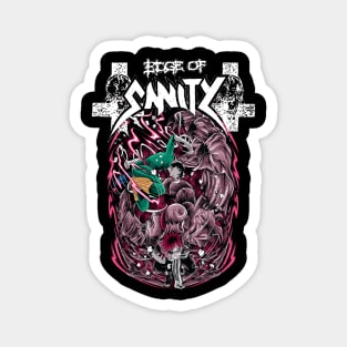 Edge Of Sanity Rock Lee and Gaara Magnet