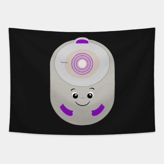 Cute Closed Ostomy Bag Tapestry by CaitlynConnor