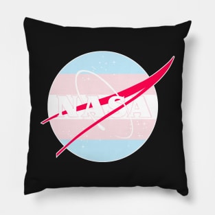 Pastel Nasa Logo - Trans Pillow