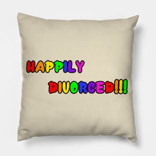 Happily Divorced Gay Pillow