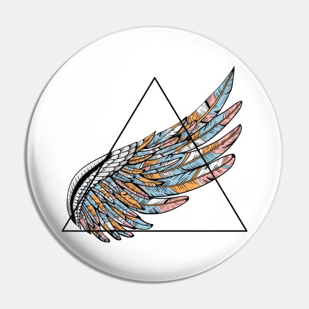 Wings Triad Pin by elberaraujo