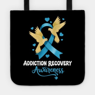 Addiction Recovery Awareness Bird Tote