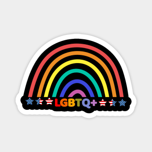 LGBTQ+ USA Independence Day Magnet