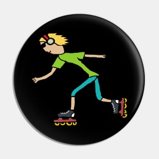 Rollerblading Pin