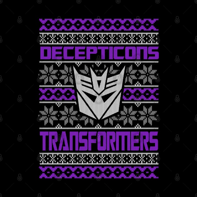 Transformers Gen 1 Decepticons - Ugly Christmas sweater by ROBZILLA