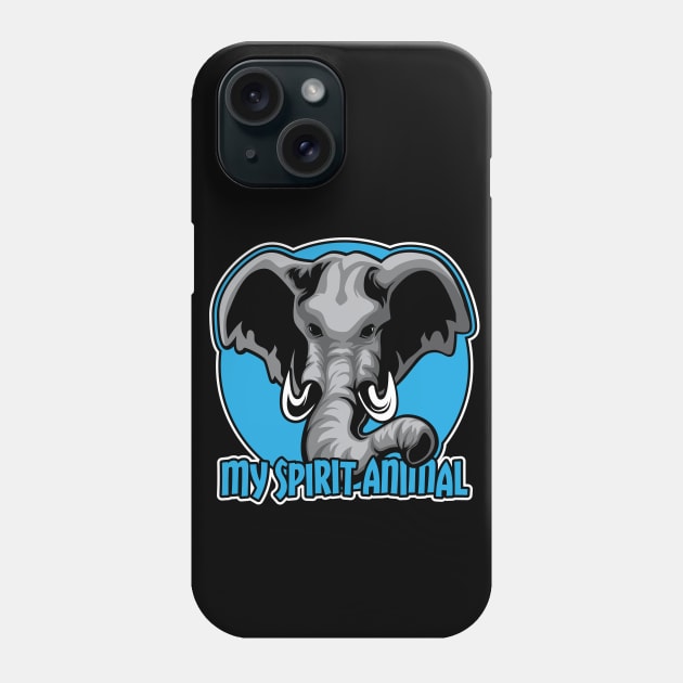 Elephants are my Spirit Animal Phone Case by Designs by Darrin