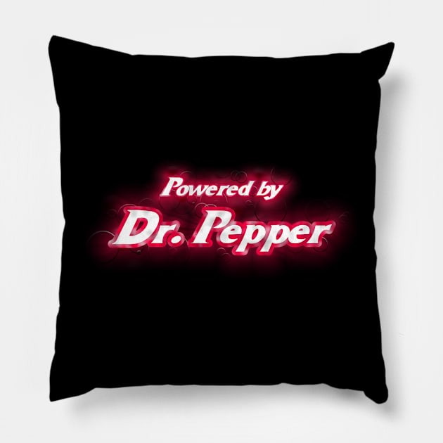 Powered By Dr. Pepper Revisit B Pillow by Veraukoion